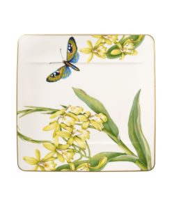 Assiette plate carrée Amazonia 23 cm